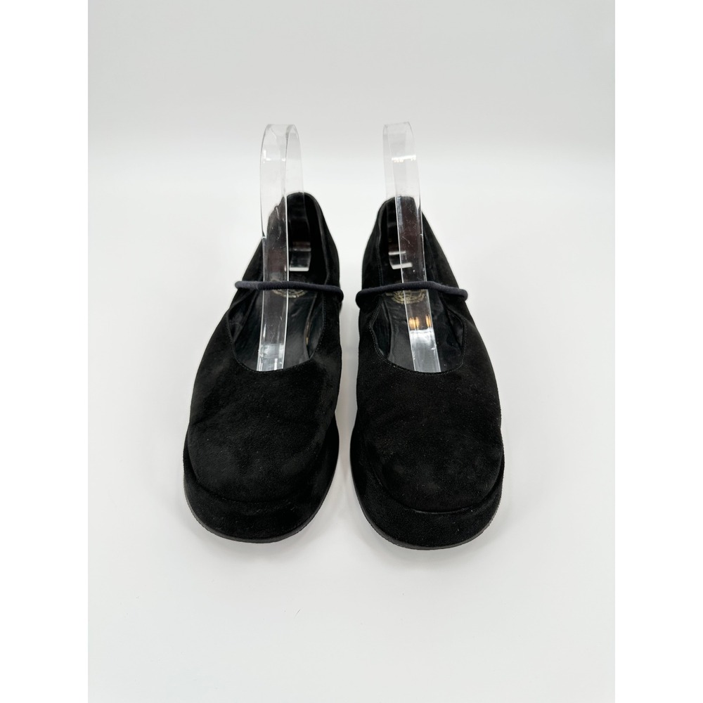Robert Clergerie Espace Black Suede Platform Mary‎ Jane Shoes Womens 38.5 - Picture 9 of 10